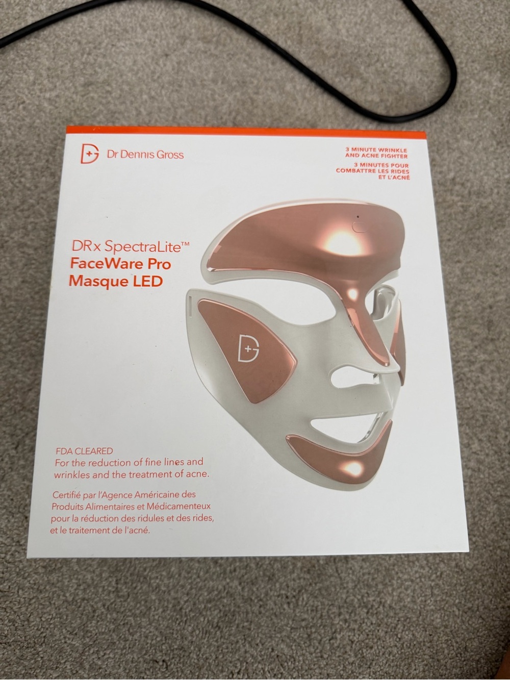 Dr. Dennis Gross SpectraLite FaceWare Pro LED Mask — Rose Gold/White